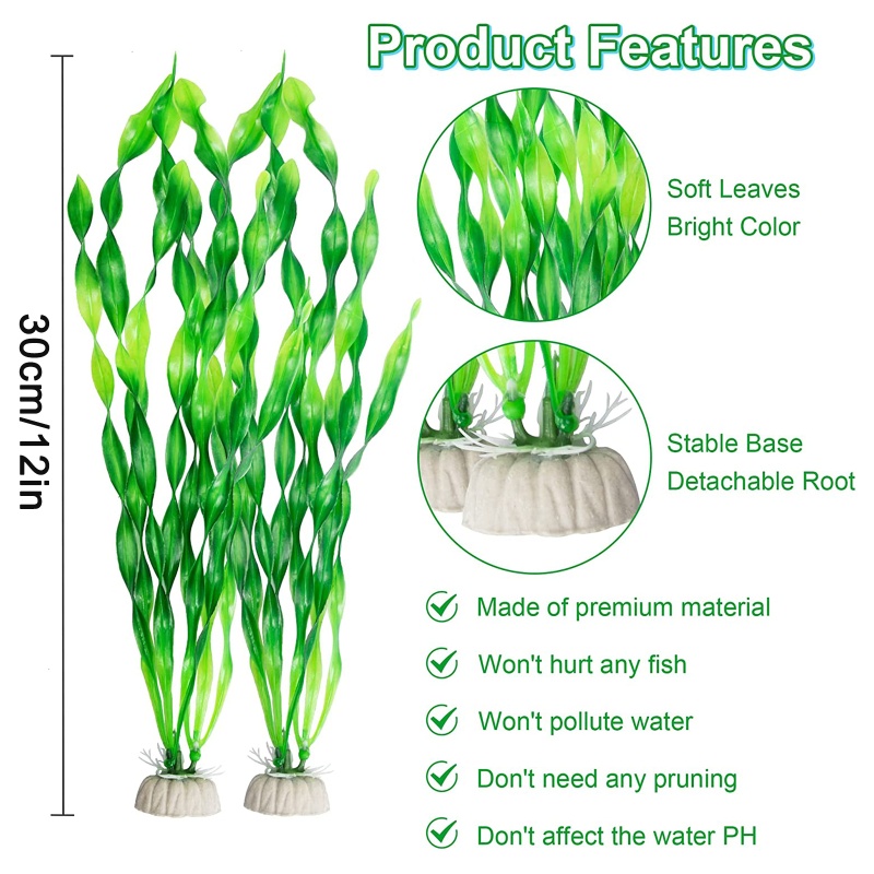 Set 10 Lá Giả Trang Trí Bể Cá