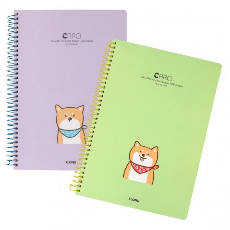 Sổ lò xo đơn Caro A4 Klong 200 trang Định lượng 100g/m2