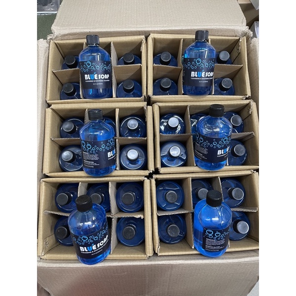 Nước vệ sinh phun xăm Blue Soap 500ml  - Nước lau mực xăm, xà phòng khử trùng rửa hình xăm tatoo