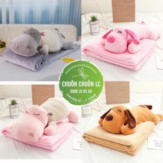 CHĂN GỐI 2 trong 1 hình thú siêu dễ thương