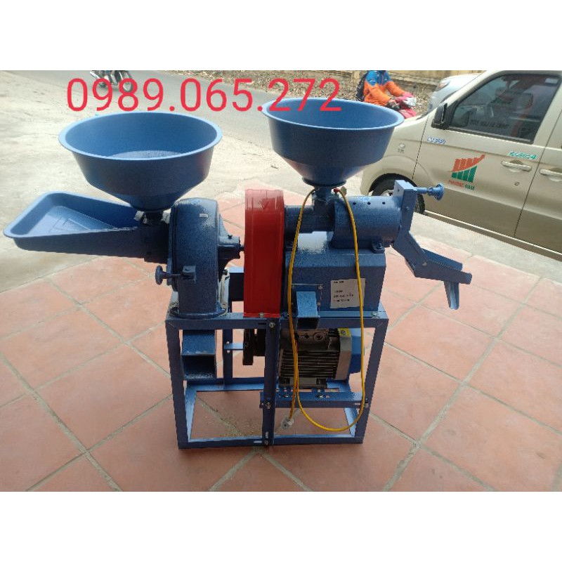 Máy xát gạo mini 2 chức năng xát và nghiền