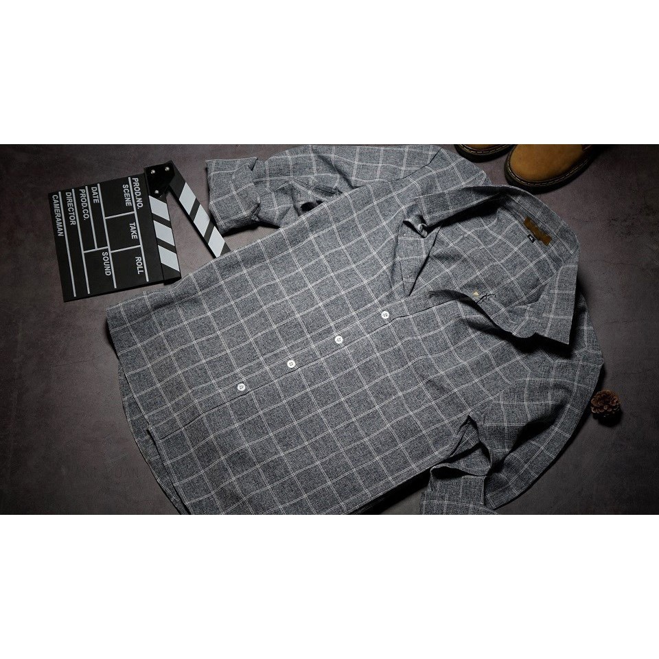 Áo sơ mi nam kẻ caro ORENO vải mịn , sơ mi nam hàn quốc kẻ caro cá tính và độc đáo | BigBuy360 - bigbuy360.vn