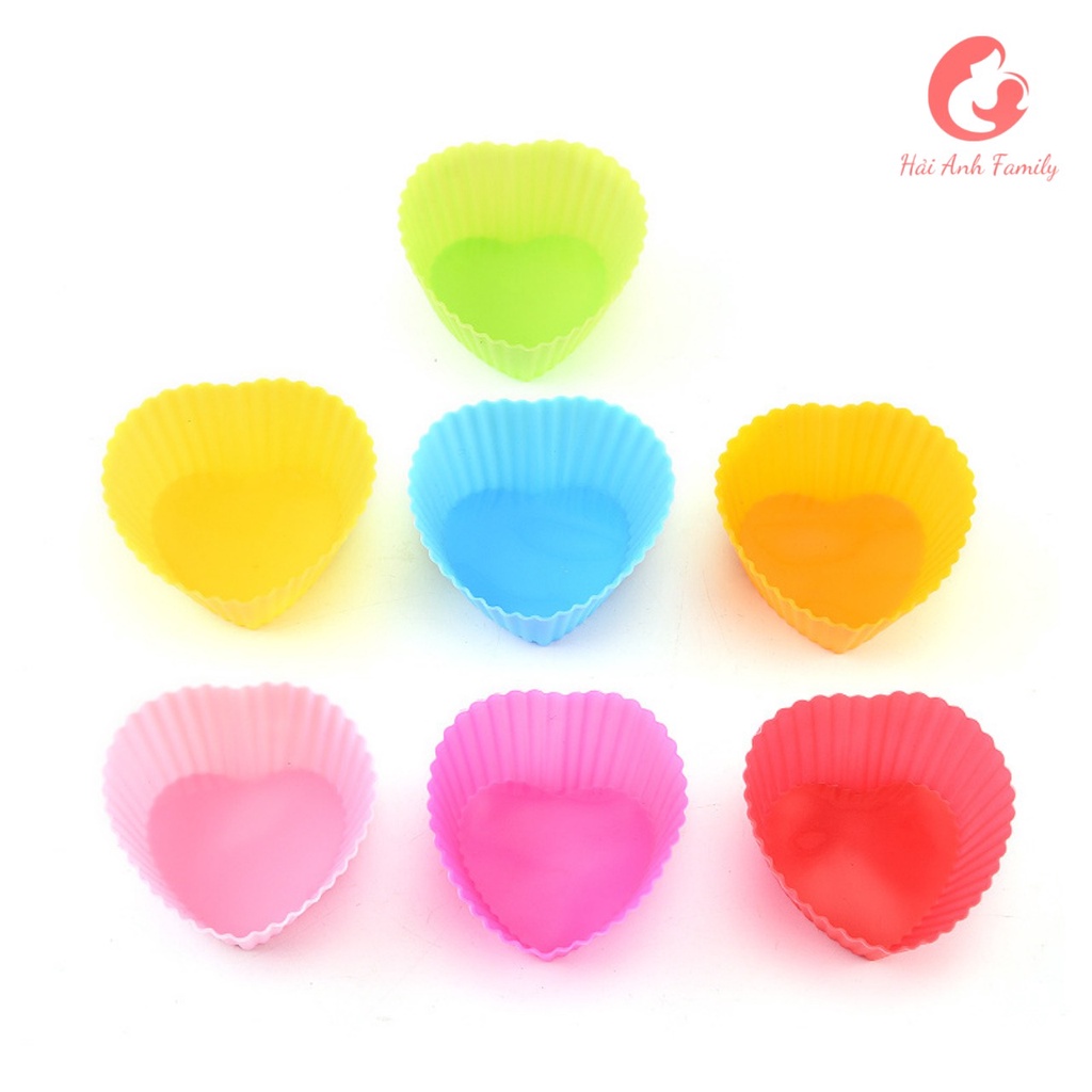 Khuôn silicon làm bánh Cupcake/Muffin 7cm