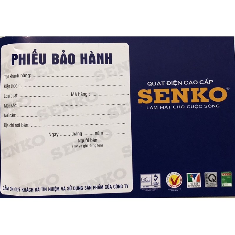 quạt đứng SENKO DTD1607 hàng chính hãng