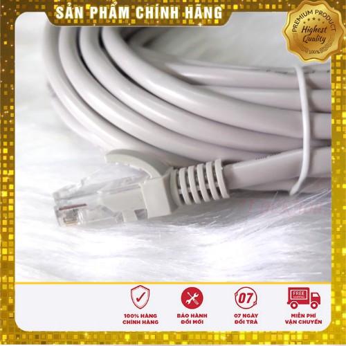 [Mã ELFLASH3 hoàn 10K xu đơn 20K] ☄️Dây Cáp Mạng Bấm Sẵn 2 Đầu dài 1.5M -&gt; 10M UTP CAT 5E. Cáp mạng bấm sẵn KINGMASTER