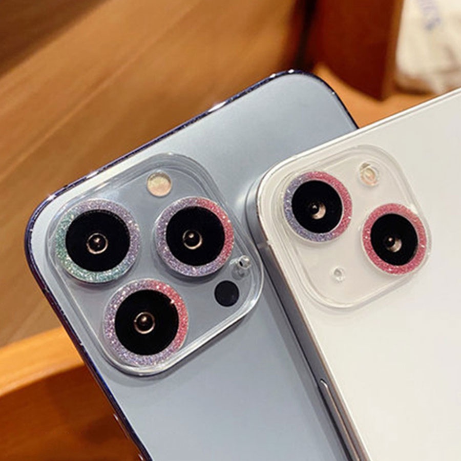 Kính cường lực bảo vệ ống kính đính đá thích hợp cho iPhone 13 13pro 13 pro max 11 11pro 11promax 12ProMax 12pro 3D