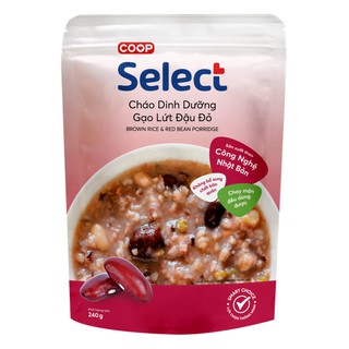 Cháo dinh dưỡng gạo lứt đậu đỏ Co.op Select 240 g