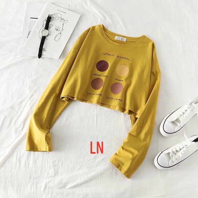 Áo croptop Color dài tay LNG1119