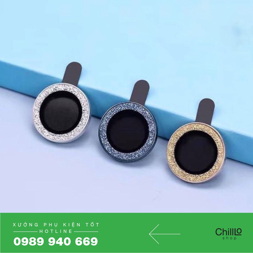 Miếng dán kính cường lực Ring Lens Diamond - Bảo vệ Camera đính đá dành cho các dòng iPhone 11/ 12/ 13/ 14