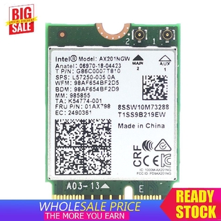Không Dây Wifi 6 Intel Ax201 5.0 Băng Tần Kép 2.4g / 5gf Cnvi Click
