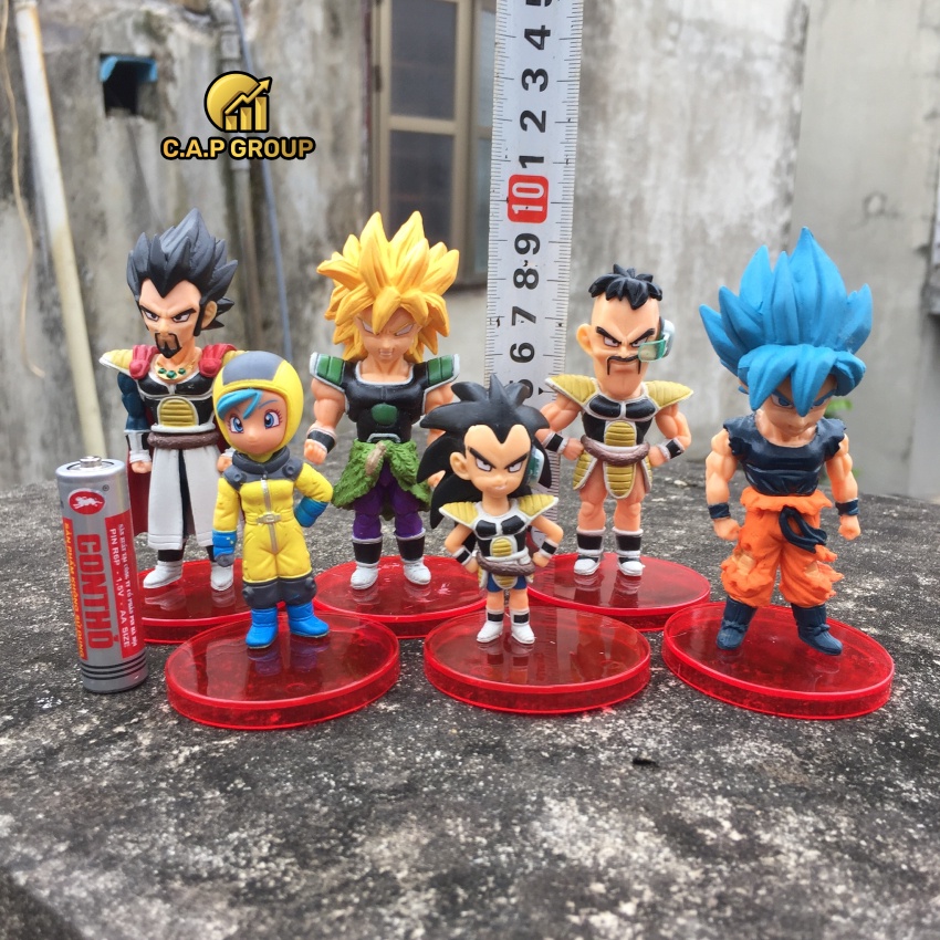 Mô hình Dragon Ball chibi nhân vật 7 Viên Ngọc Rồng Songoku - Bộ Cao 9 cm