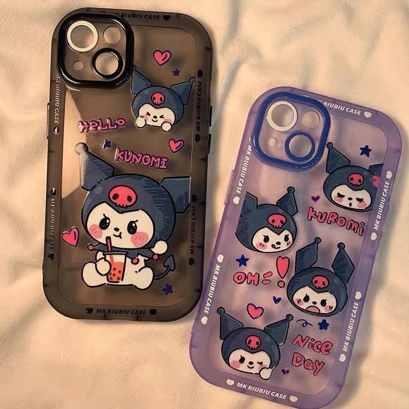 Ốp Điện Thoại Họa Tiết Kuromi Hoạt Hình Cho iphone 12 13 11 Pro Max X Xs Max Xr