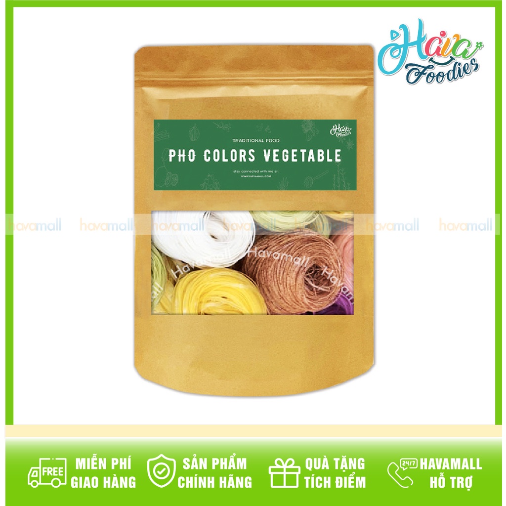 [HÀNG CHÍNH HÃNG] Phở Rau Củ Combo 6 Loại Havafoodies Gói 600gr