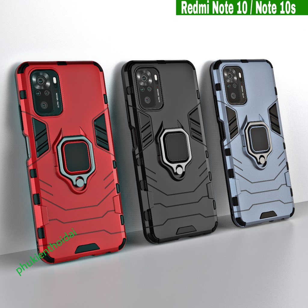 Ốp lưng Redmi Note 9s / Note 9 Pro / Note 10 / Note 10 Pro chống sốc Iron Man Iring cao cấp siêu bền chống va đập