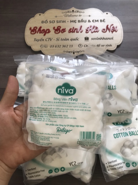 Bông bịt tai / nhét tai cho mẹ sau sinh niva