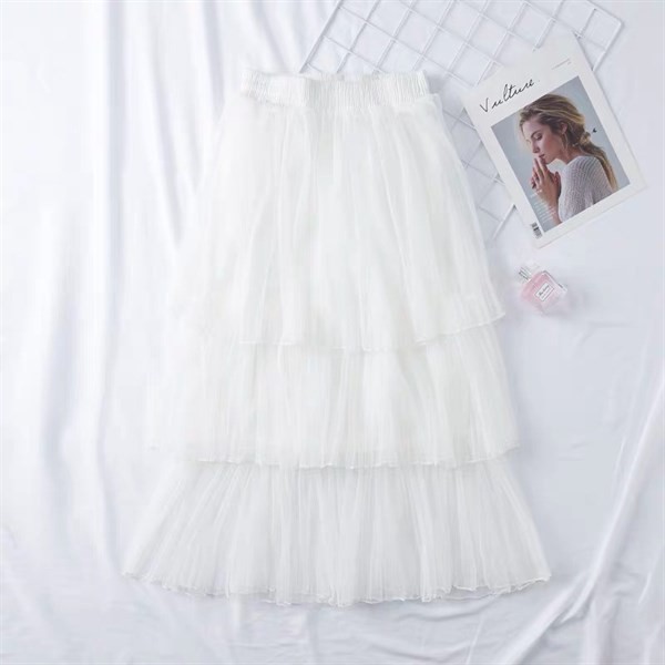 Chân váy lưới tăm 3 tầng lên dáng siêu xinh hàng chất lượng cao | BigBuy360 - bigbuy360.vn