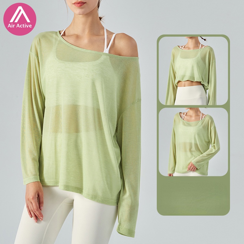 Áo Thun Thể Thao Yoga Dài Tay Thoáng Khí Nhanh Khô XS DSL359