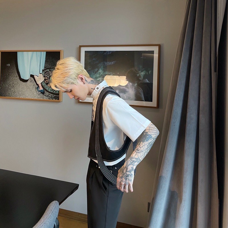 _Áo gile khoác dây siêu đỉnh unisex