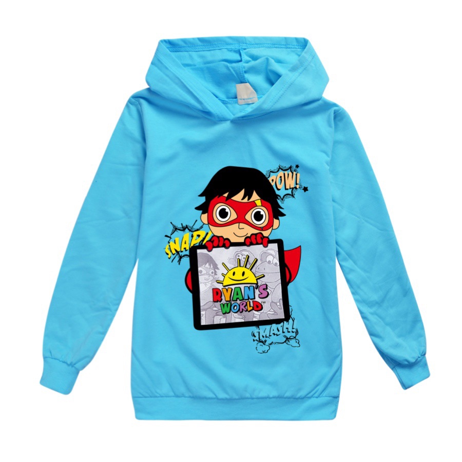 Áo Hoodie Tay Dài In Hình Ryan Toys Review Cho Bé Trai Và Gái