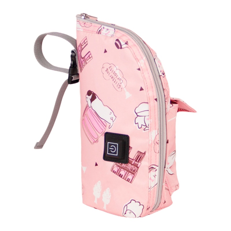 Vỏ Bọc Giữ Ấm Bình Sữa USB Cho Bé Mang Đi Du Lịch Tiện Lợi