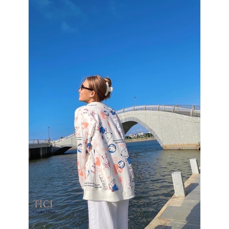 Áo Khoác Cardigan Unisex❤️Áo Cardigan SNOPPY form rộng Ulzzang Unisex Nam/Nữ (Chất vải cực xịn,video thật 100% tại Shop) | BigBuy360 - bigbuy360.vn
