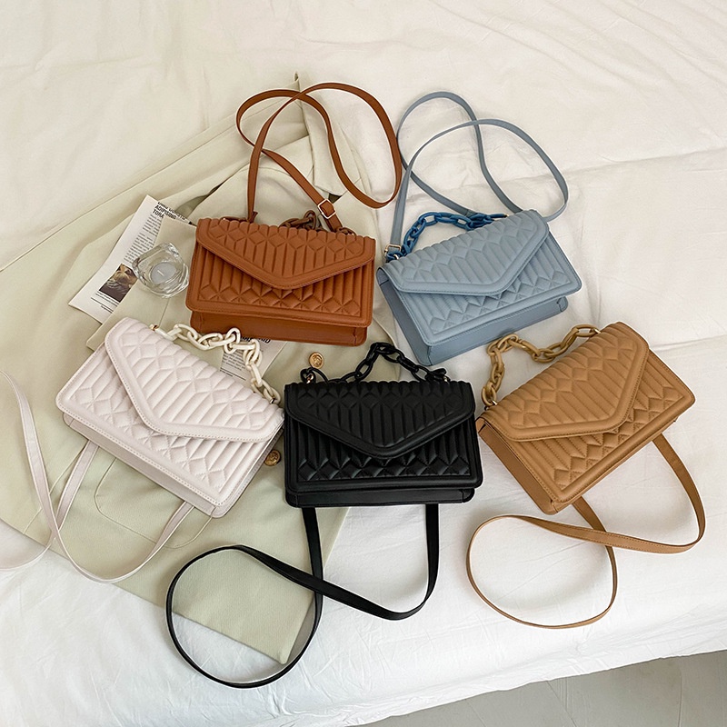 Túi Đeo Chéo Dây Xích Thời Trang Đơn Giản Phong Cách retro