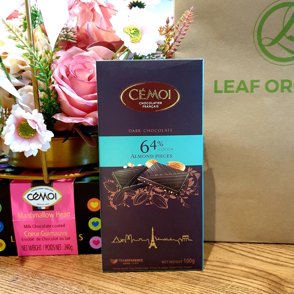 Socola dạng thanh Cémoi 100g cacao mass bơ cacao đường hộp dẹp sang trọng