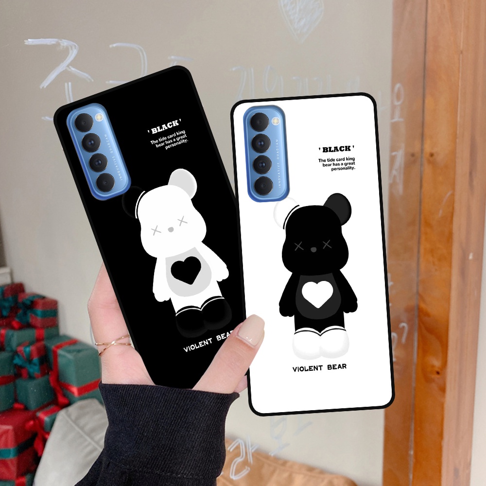 Ốp Oppo Reno4 /  Reno4 Pro / Reno 4 in hình họa tiết Mountain, Be@rbrick dễ thương (T13 - T18)