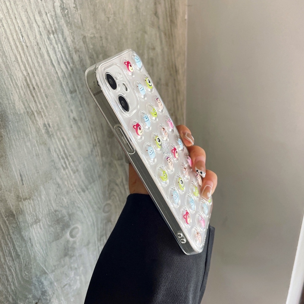 Ốp Điện Thoại TPU Mềm Trong Suốt Họa Tiết Hoạt Hình 3D Cho IPhone 14 13 12 11 Pro Max XS XR 8 7 Plus
