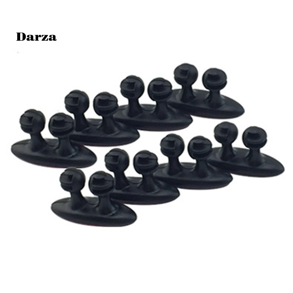 Dar DAR DAR ✤ Set 8 Kẹp Giữ Dây Cáp Xe Hơi
