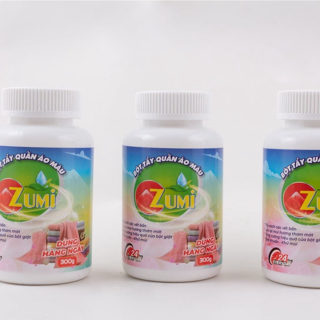 Bột tẩy quần áo màu Zumi 300g - Hàng chính hãng
