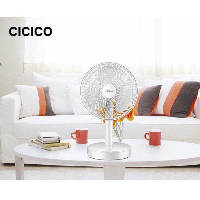 Quạt Bàn Mini Sạc pin tích điện cổng usb KonKa KF-06U01A | BigBuy360 - bigbuy360.vn