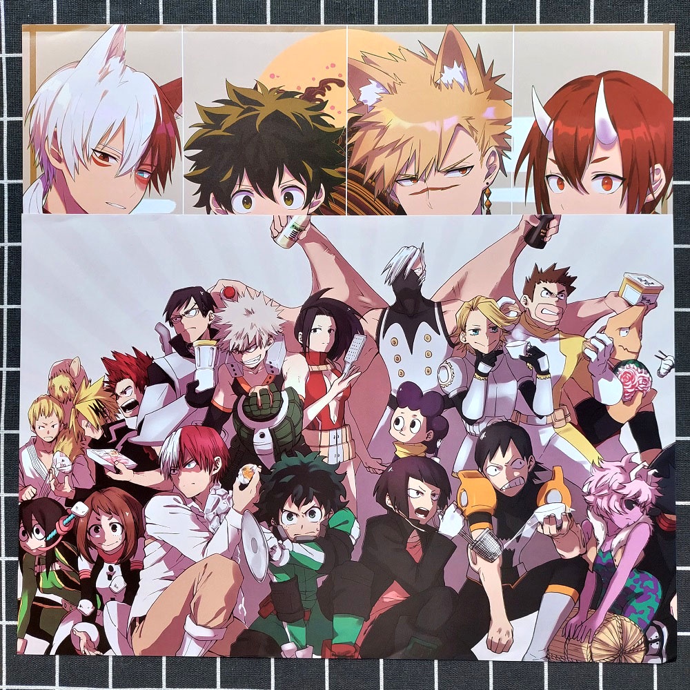 Poster Anime Boku no Hero Academia (8 Tờ)