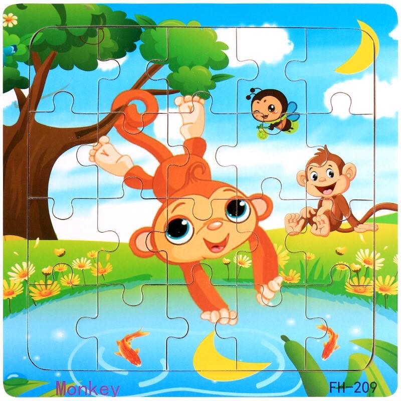 COMBO 10 TRANH XẾP HÌNH GỖ PUZZLE 20 MIẾNG CHO BÉ LOẠI ĐẸP ETOYS