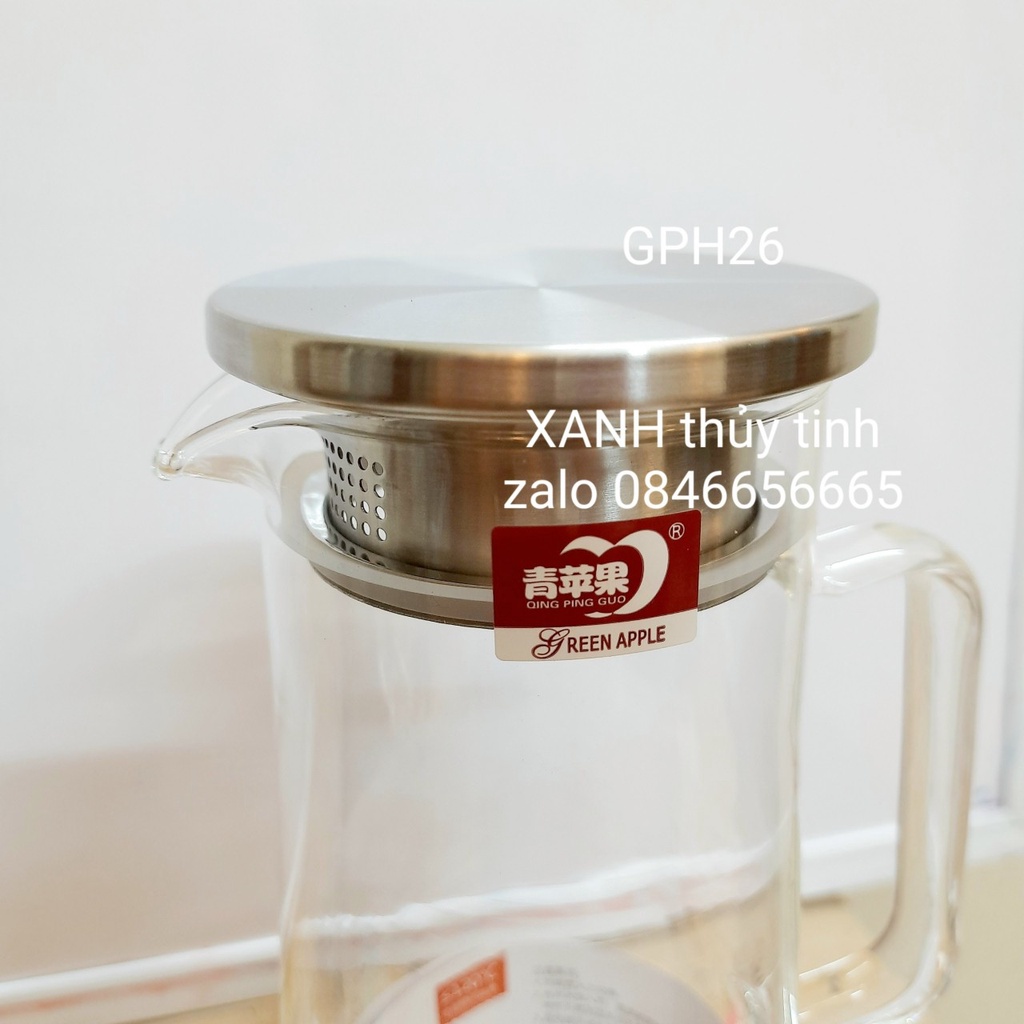 Bình thủy tinh nắp inox 1100ml - Mã: GPH26