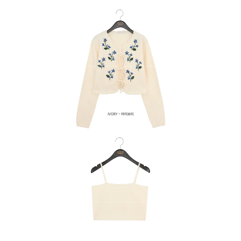 CHÍNH HÃNG SET ÁO CARDIGAN+CROPTOP COMMONUNIQUE LISA BLACKPINK & SEJEONG