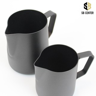 Ca Đánh Sữa Màu Đen Inox Phủ Teflon 600ml