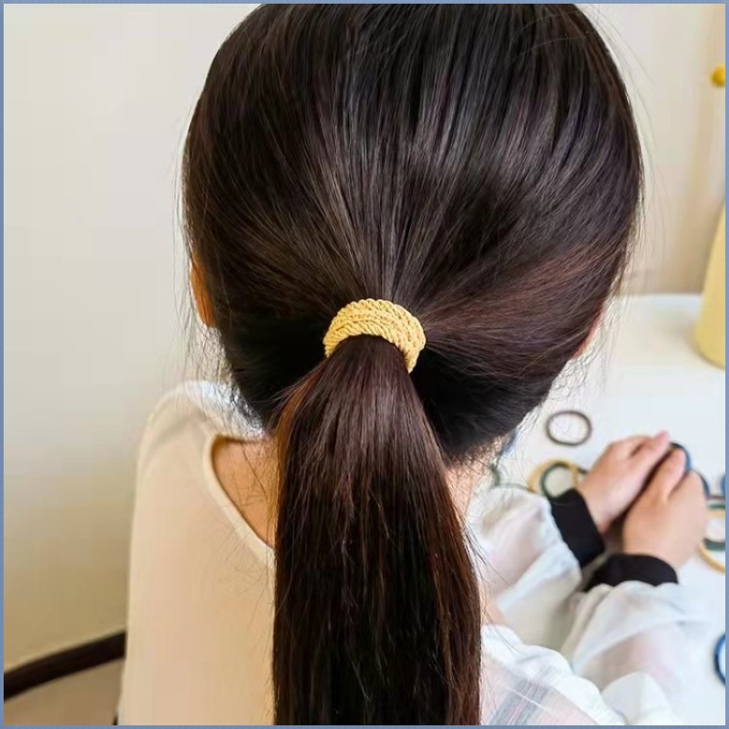 Dây Buộc Tóc Cao Su Co Giãn Không Đau Thời Trang Hàn Quốc Cho Nữ