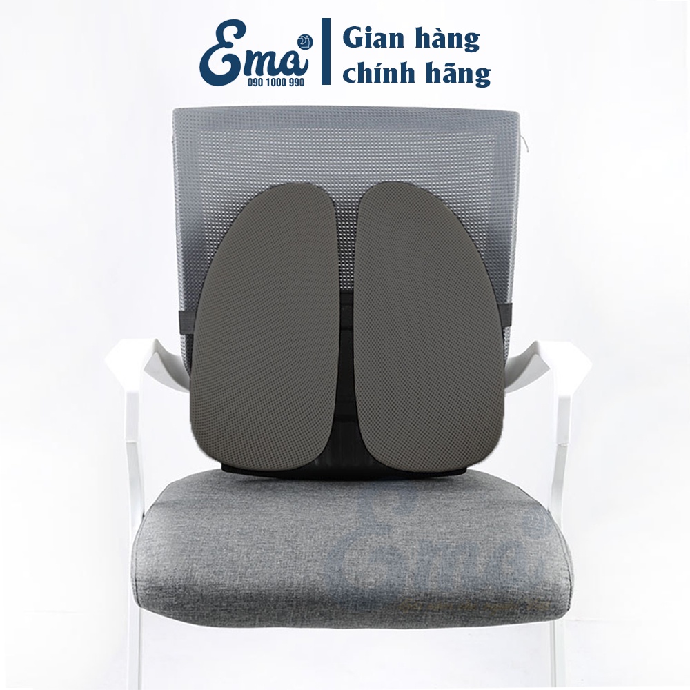 Tựa lưng công thái học EMA cho ghế văn phòng, ô tô - Chuẩn công thái học, thoái mái & thoáng mát