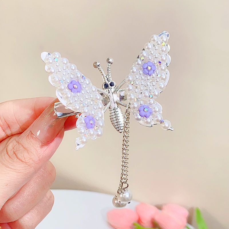 M &amp; E Kẹp Tóc Tua Rua Phong Cách Mới Dễ Phối Đồ Kiểu Cổ Tích Đẹp Mắt