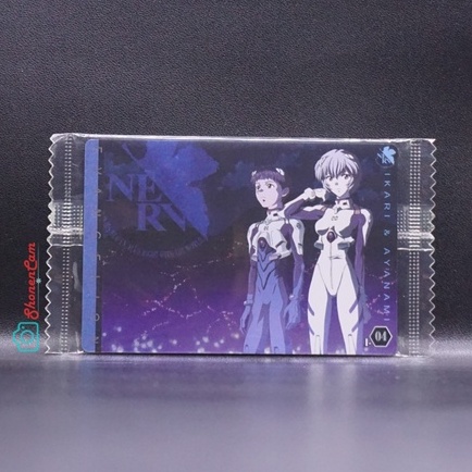 Thẻ Evangelion Wafer Bandai: Ikari & Rei Ayanami (04)