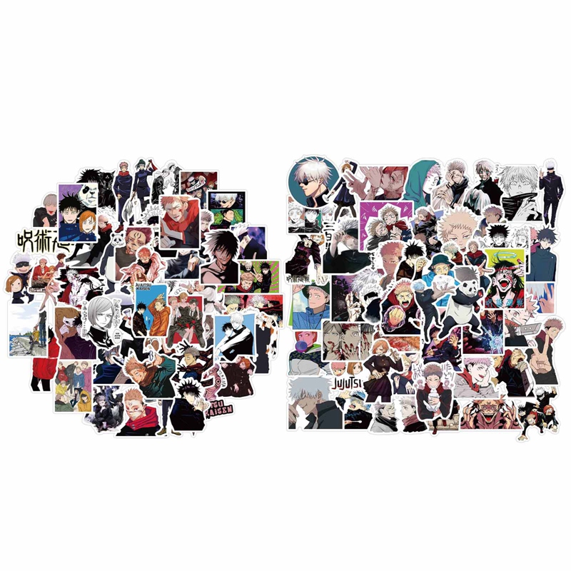 Tmdbyx Bộ 50 Hình Dán Phong Cách Jujutsu Độc Đáo