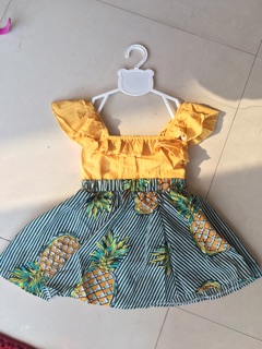Combo 2set dứa- quần chip cho bé