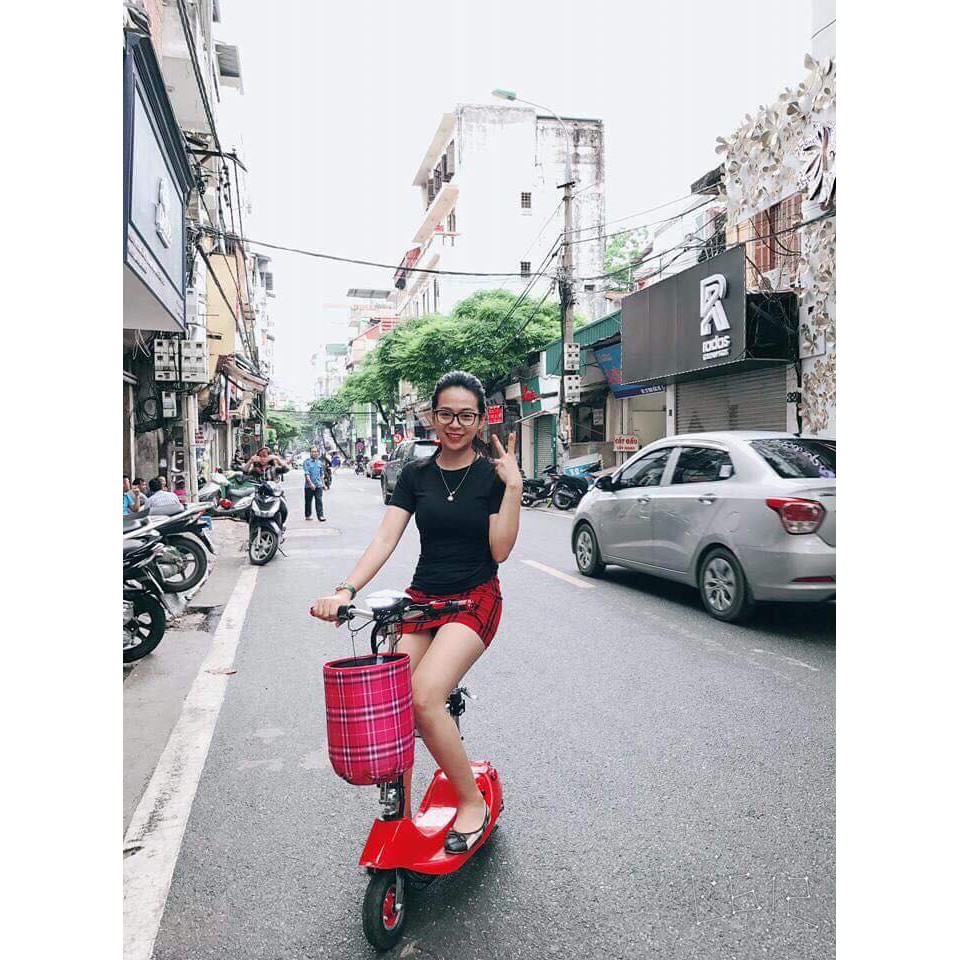 Xe đạp điện mini Scooter 8 inch gấp gọn