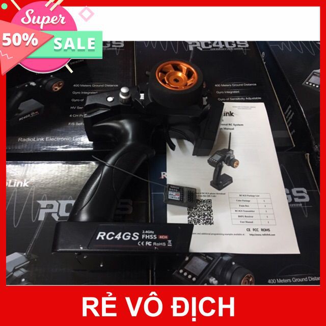 [ảnh thật] điều khiển RC4GS +rx r6fg 2019 cho xe và tàu sóng lên đến 400m