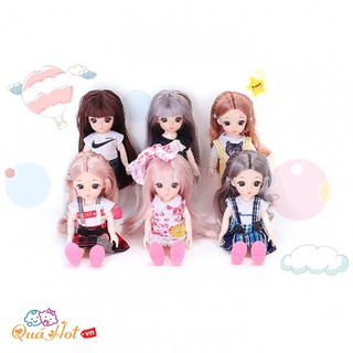 Búp Bê Chibi Abby Li Đầm Ngắn Dễ Thương.