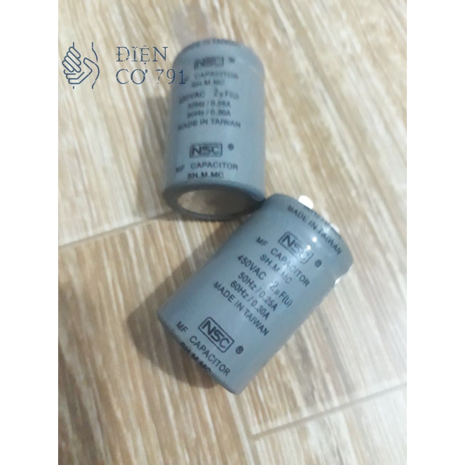 Tụ Chân Cắm NSC Các Loại 2uf , 4uf , 6 uf ,8uf 10uf 15uf Dùng Thay Thế Cho Máy Bơm, Động Cơ, Quạt Công Nghiệp Hàng Tốt..