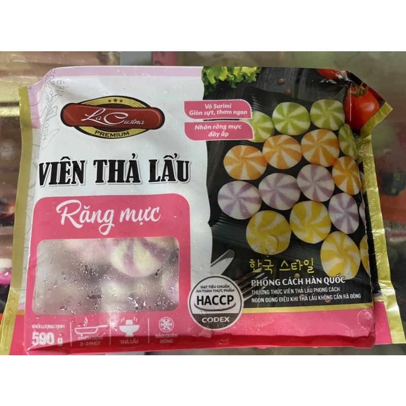 Viên Thả Lẩu Răng Mực 500g