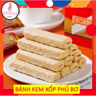 Bánh kem xốp phủ bơ sữa hộp 216g