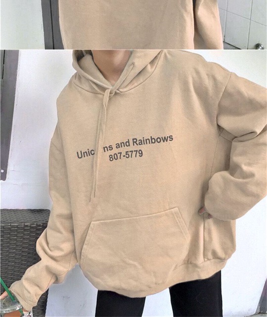 ÁO HOODIE NỮ IN UNICORNS, FORM 40-70KG VẢI NỈ BÔNG MỀM MỊN